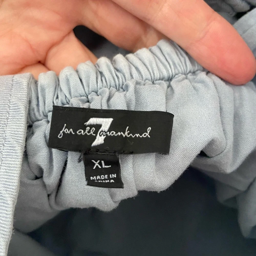 7 for all mankind blue babydoll dress - Picture 6 of 9